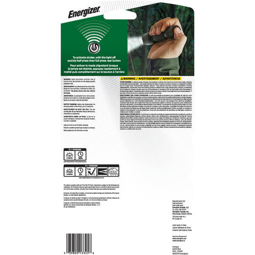 Energizer Rechargeable Tactical Flashlight, TacR700 (ENPMTRL8)