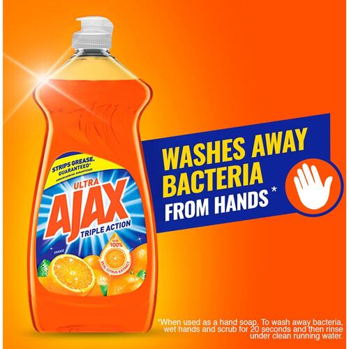 Ajax Triple Action Orange Dish Liquid - 90 fl. oz. Bottles (49874CT)