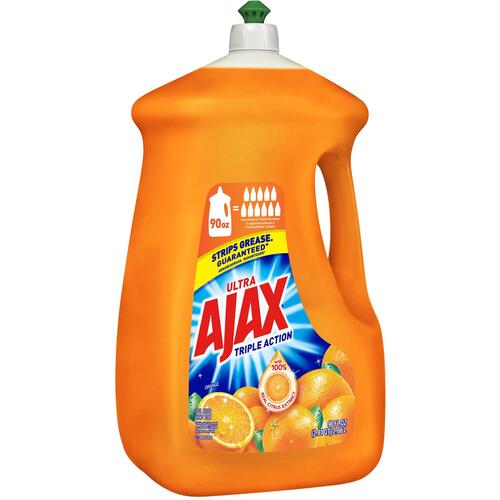 Ajax Triple Action Orange Dish Liquid - 90 fl. oz. Bottles (49874CT)
