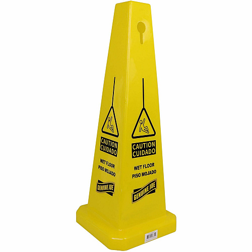 Genuine Joe Bright 4-sided Caution Safety Cone (58880CT)