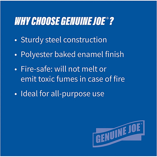 Genuine Joe 6-gallon Fire-safe Trash Can (58897CT)