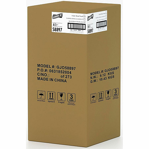Genuine Joe 6-gallon Fire-safe Trash Can (58897CT)