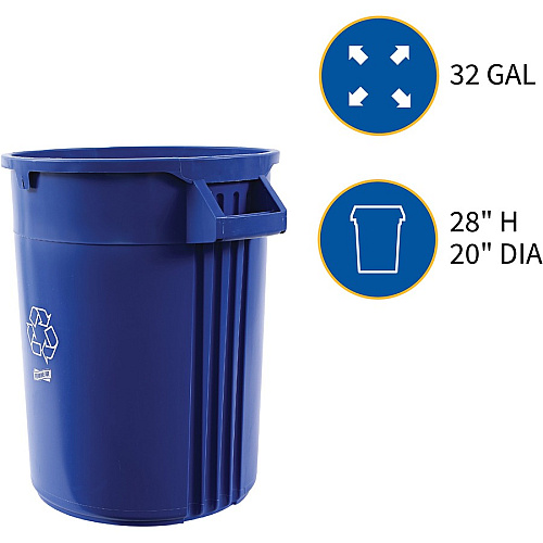 Genuine Joe Heavy-Duty Trash Container (60464CT)