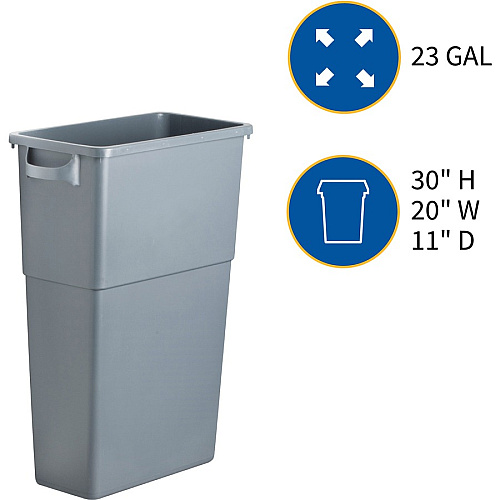 Genuine Joe 23-gallon Space-Saving Waste Container (60465CT)