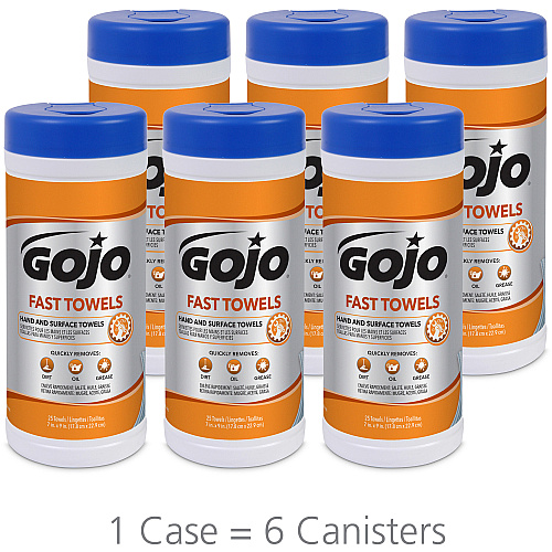 Gojo&reg; Fast Towels Hand/Surface Cleaner