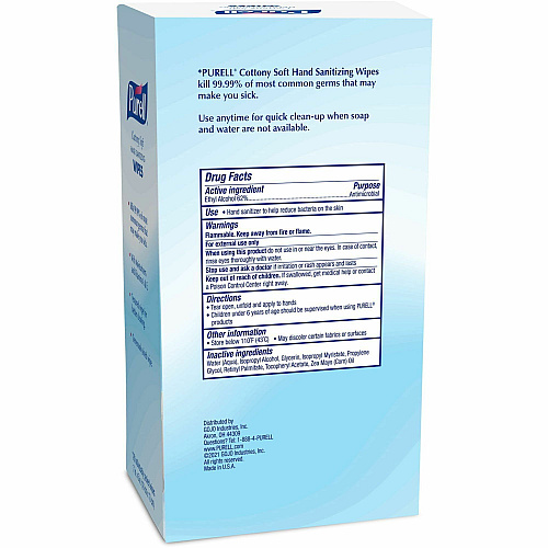 PURELL Cottony Soft Sanitizing Wipes (902712CT)