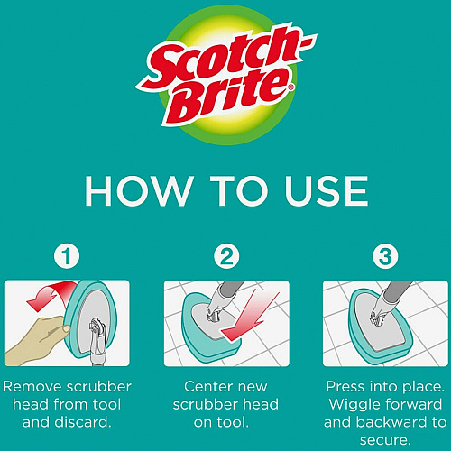 Scotch-Brite Bath Scrubber Refills (560RCT)