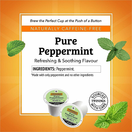 Twinings of London Pure Peppermint Herbal Tea K-Cup (08760)