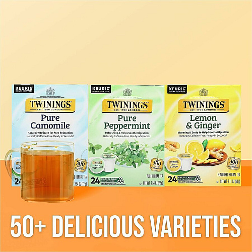 Twinings of London Pure Peppermint Herbal Tea K-Cup (08760)