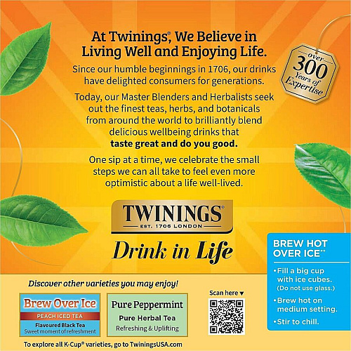 Twinings of London Lemon & Ginger Herbal Tea K-Cup (11019)