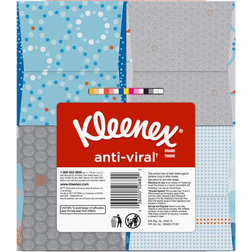 Kimberly-Clark Professional* Kleenex Anti-Viral Facial Tissues (50682CT)