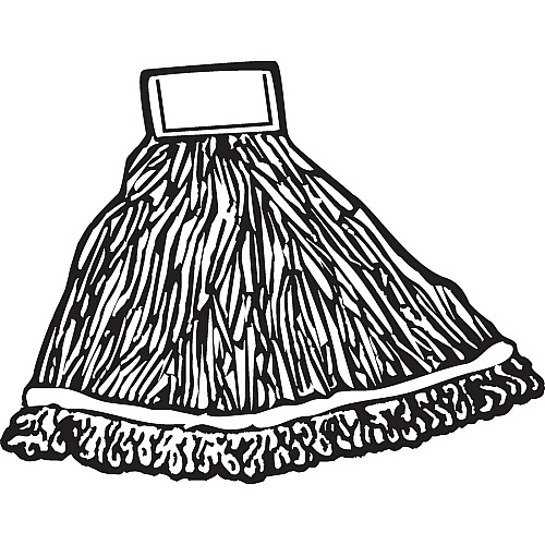 Rubbermaid Commercial 5" Headband Blend Wet Mop (D25206WH)