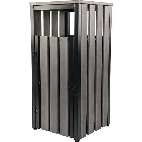 Lorell Faux Wood Outdoor Waste Bin (42693)