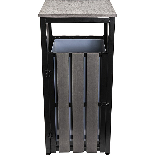 Lorell Faux Wood Outdoor Waste Bin (42693)