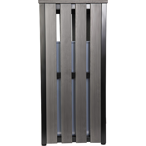 Lorell Faux Wood Outdoor Waste Bin (42693)