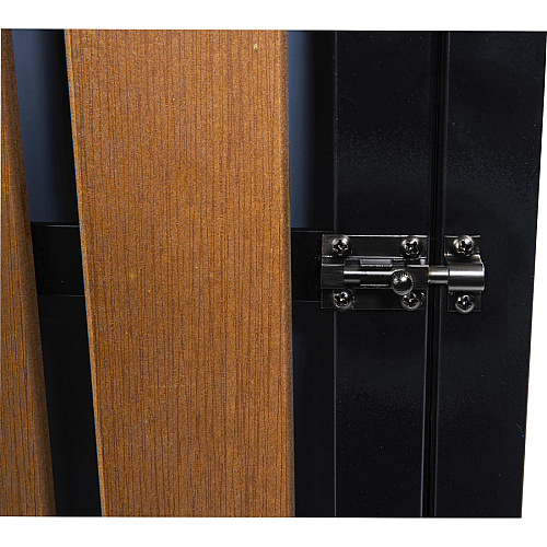 Lorell Faux Wood Outdoor Waste Bin (42692)