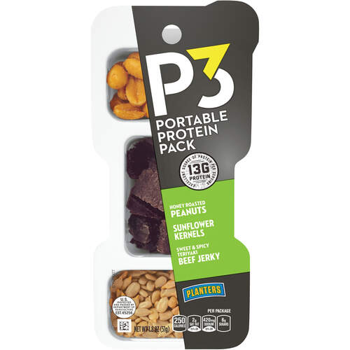 P3 Peanuts/Teriyaki Jerky/Sunflower Pack