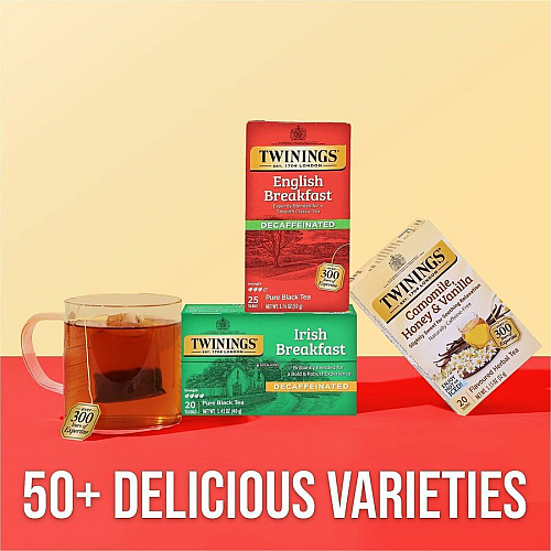 Twinings of London Decaf English Breakfast Black Tea Bag (09182)