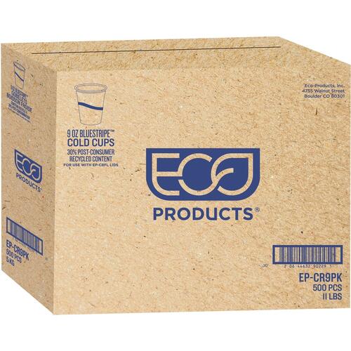 Eco-Products BlueStripe Cold Cups (EPCR9CT)