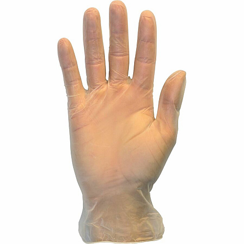 Safety Zone Powder Free Clear Vinyl Gloves (GVP9XLHHCT)