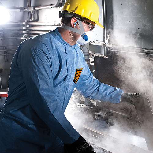 Kleenguard A60 Coveralls - Zipper Front, Storm Flap, Elastic Back, Wrists & Ankles (45004)