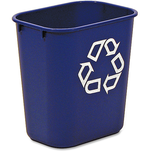 Rubbermaid Commercial 13 QT Standard Deskside Recycling Wastebaskets (295573BECT)