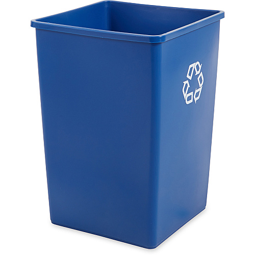 Rubbermaid Commercial Untouchable Square Recycling Container (395873BLUCT)