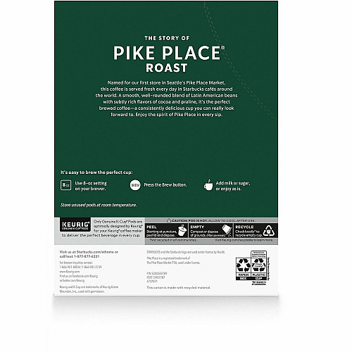 Starbucks K-Cup Pike Place Roast Coffee (12434812)