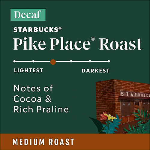 Starbucks K-Cup Decaf Pike Place Roast Coffee (12434952)