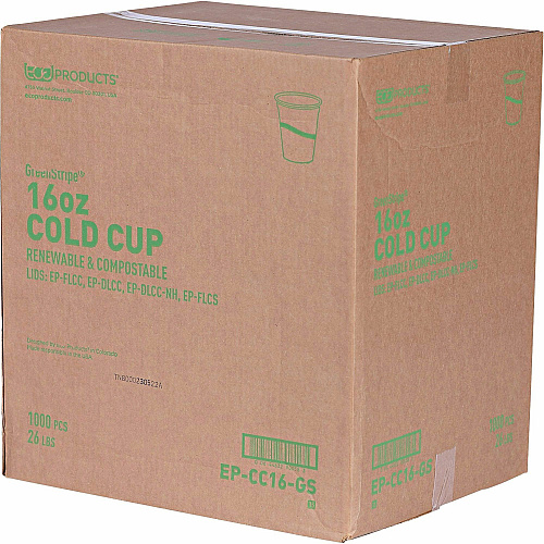 Eco-Products 16 oz GreenStripe Cold Cups (EPCC16GSACT)