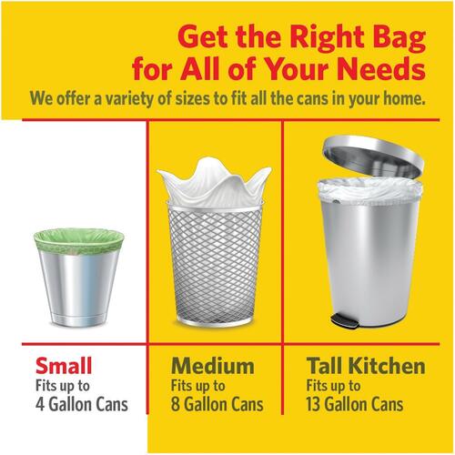 Glad Small Kitchen Drawstring Trash Bags (79120)