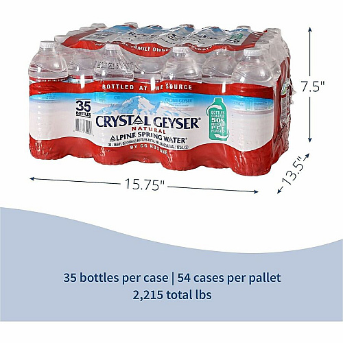 Crystal Geyser Natural Alpine Spring Water (35001)