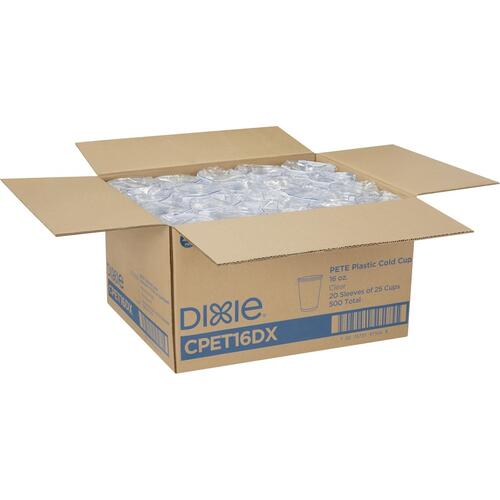 Dixie Clear Plastic Cold Cups (CPET16DXCT)
