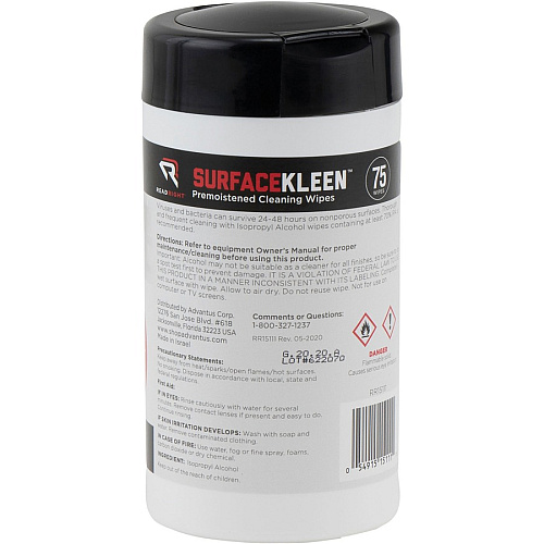 Read Right Surface Kleen Cleaning Wipes (RR15111)
