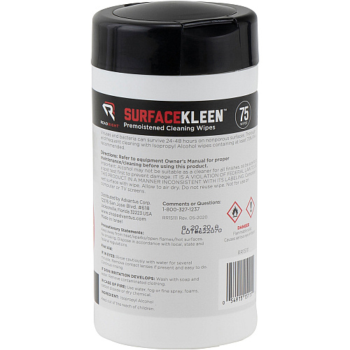 Read Right Surface Kleen Cleaning Wipes (RR15111)