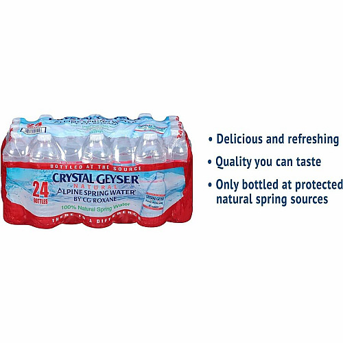 Crystal Geyser Natural Alpine Spring Water (24514)