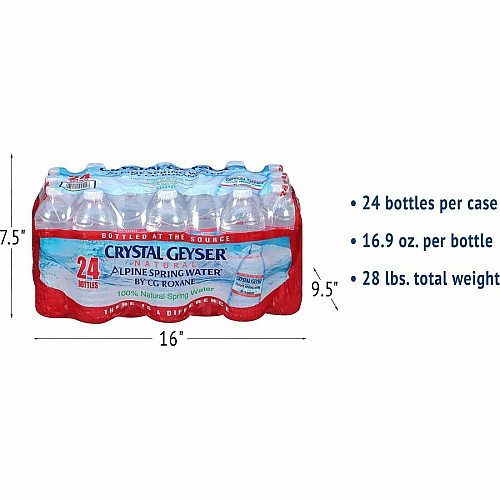 Crystal Geyser Natural Alpine Spring Water (24514)