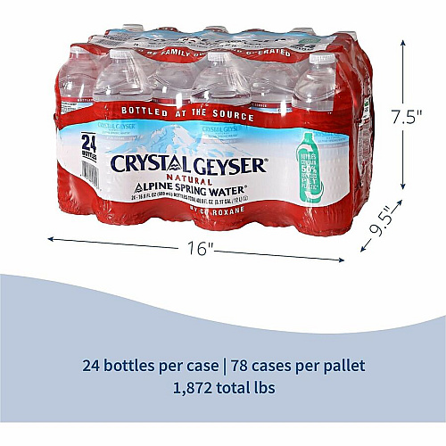 Crystal Geyser Natural Alpine Spring Water (24514)