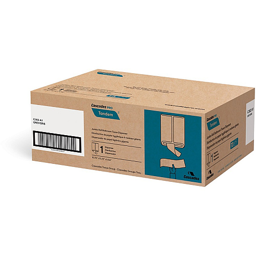 Cascades PRO Tandem Jumbo Toilet Paper Dispenser, Single Roll (C382) (C383)