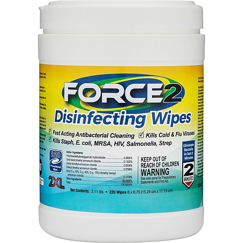2XL FORCE2 Disinfecting Wipes (407CT)