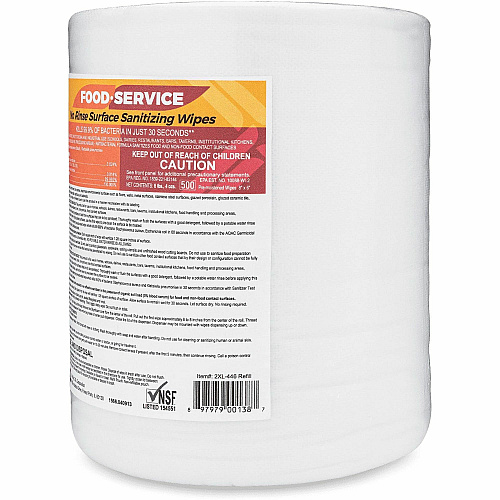 2XL No Rinse Foodservice Sanitizing Wipes (446)