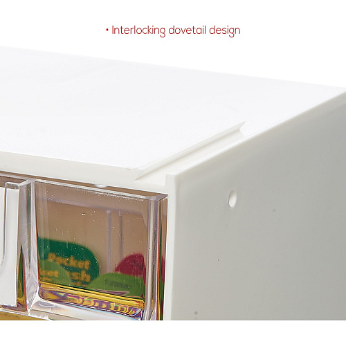 deflecto Tilt Bin Interlocking Multi-Bin Storage Organizer (20903)