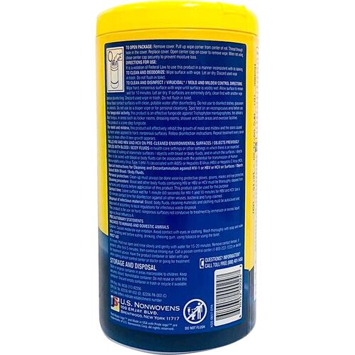 U.S. Nonwovens Disinfecting Redi Wipes (REDIW136)