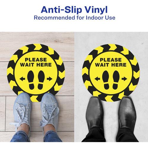 Avery PLEASE WAIT HERE Distancing Floor Decals (83020)