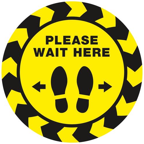 Avery PLEASE WAIT HERE Distancing Floor Decals (83020)