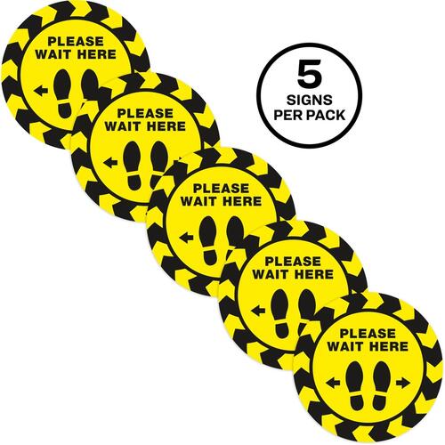 Avery PLEASE WAIT HERE Distancing Floor Decals (83020)
