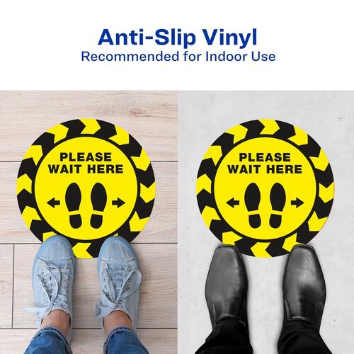 Avery PLEASE WAIT HERE Distancing Floor Decals (83020)