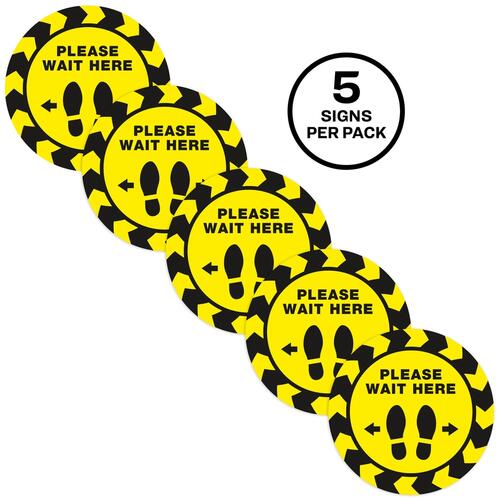 Avery PLEASE WAIT HERE Distancing Floor Decals (83020)
