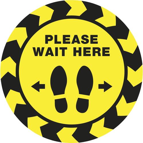 Avery PLEASE WAIT HERE Distancing Floor Decals (83020)