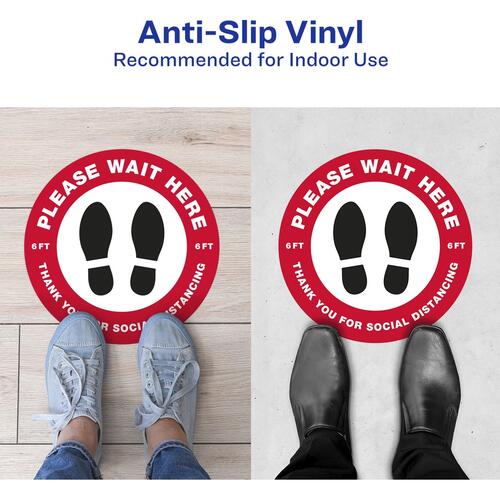 Avery Social Distance PLEASE WAIT HERE Floor Decal (83090)